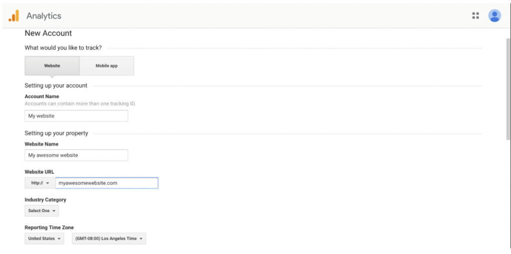 google analytics setup